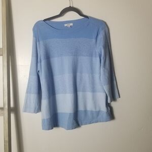CROFT & BARROW BLUE SWEATER SIZE XL